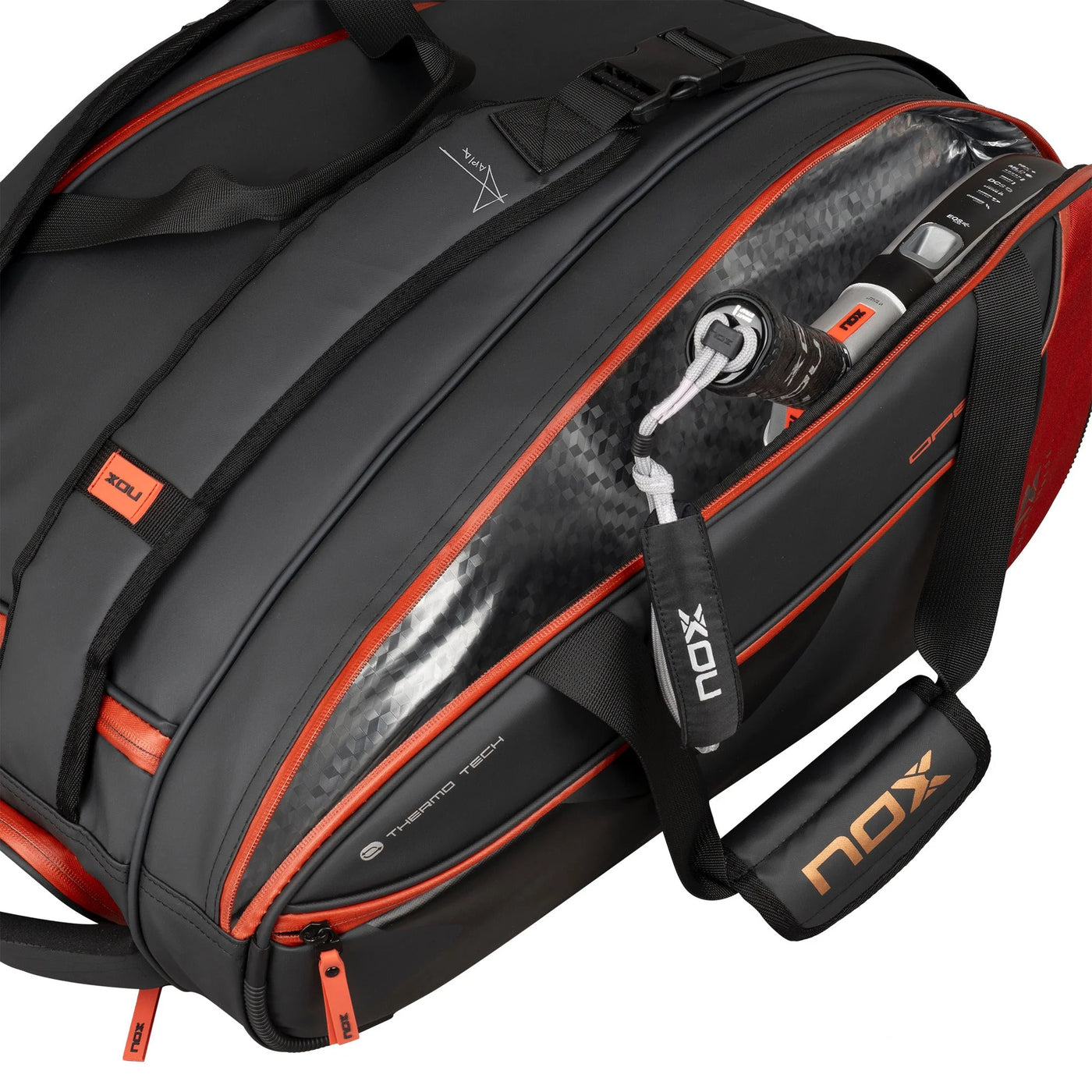 LUXURY OPEN SERIES PADEL BAG BLACK/RED-Bag-Casas Padel-Casas Padel