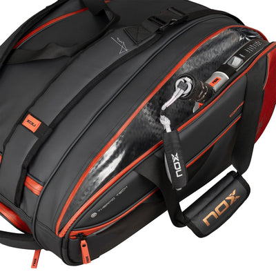 LUXURY OPEN SERIES PADEL BAG BLACK/RED-Bag-Casas Padel-Casas Padel