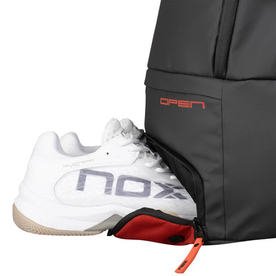 LUXURY OPEN SERIES BACKPACK BLACK/RED-Bag-NOX-Casas Padel