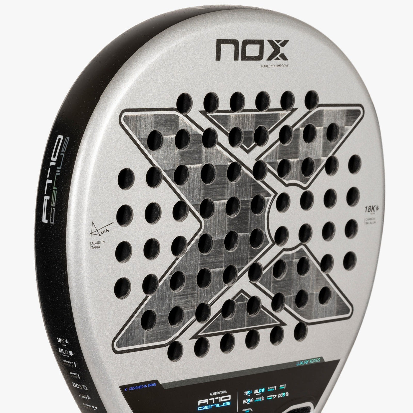 NOX Padel Racket AT10 Genius 18K by Agustin Tapia 24-Padel Racket-NOX