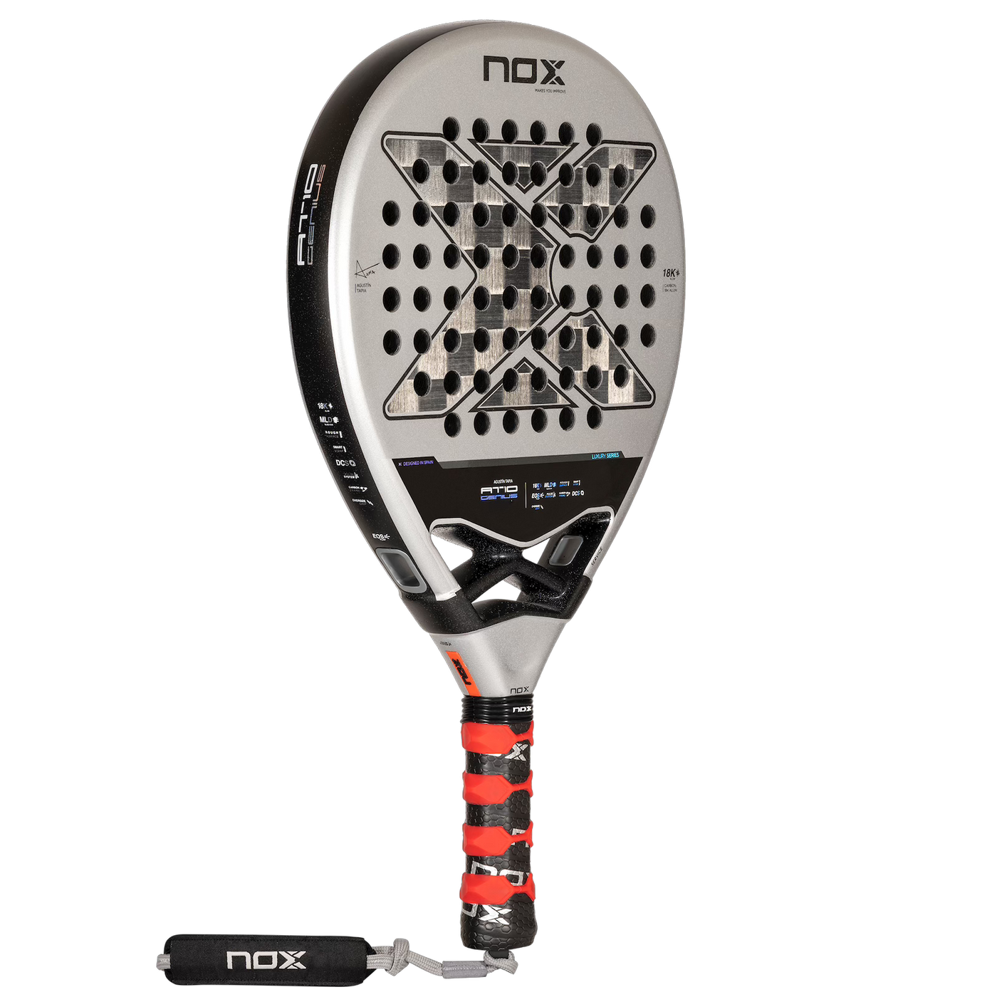 NOX Padel Racket AT10 Genius 18K by Agustin Tapia 24-Padel Racket-NOX