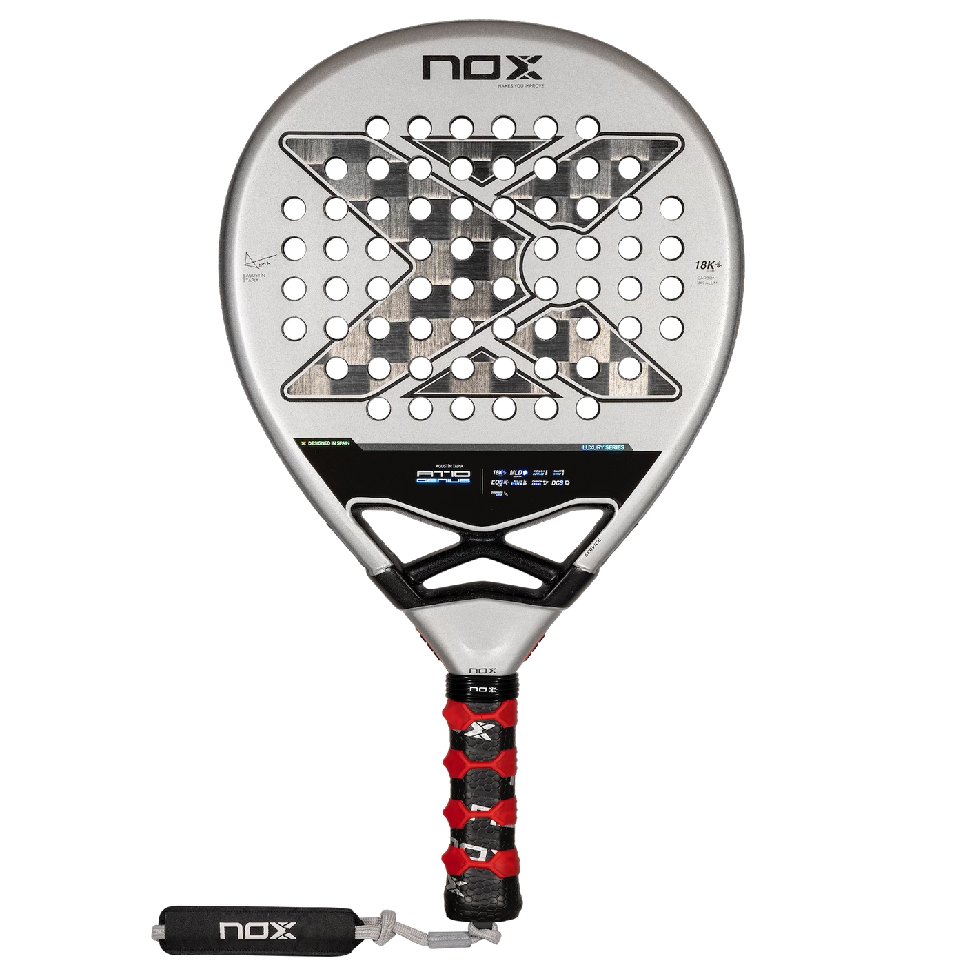 NOX Padel Racket AT10 Genius 18K by Agustin Tapia 24-Padel Racket-NOX