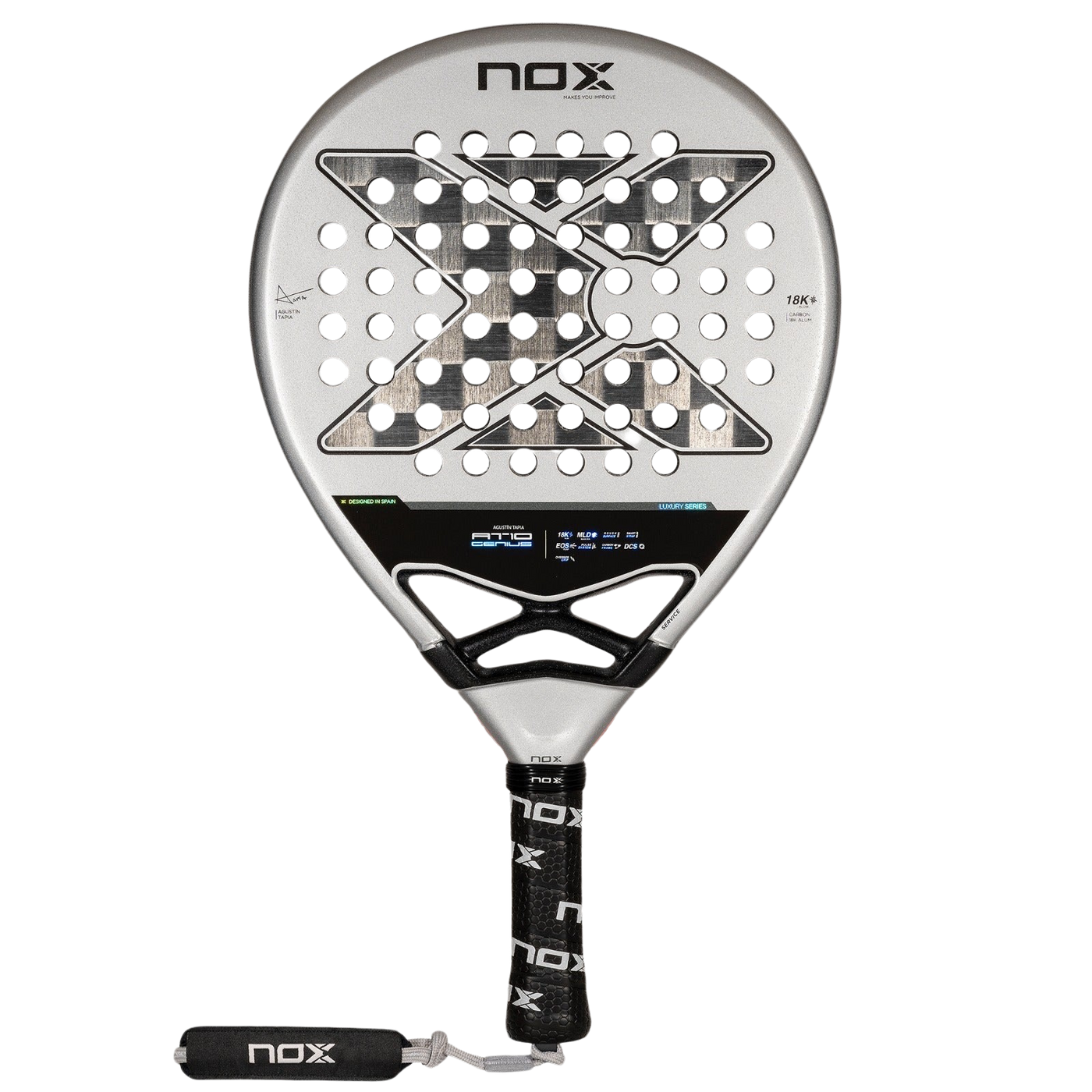 NOX Padel Racket AT10 Genius 18K by Agustin Tapia 24-Padel Racket-NOX-Casas Padel