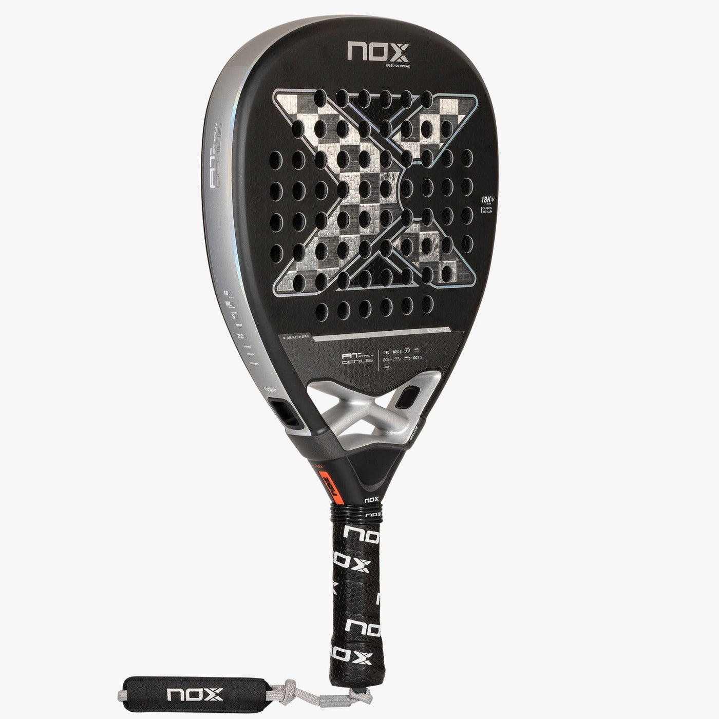 NOX Padel Racket AT10 Genius Attack 18K 24-Padel Racket-NOX