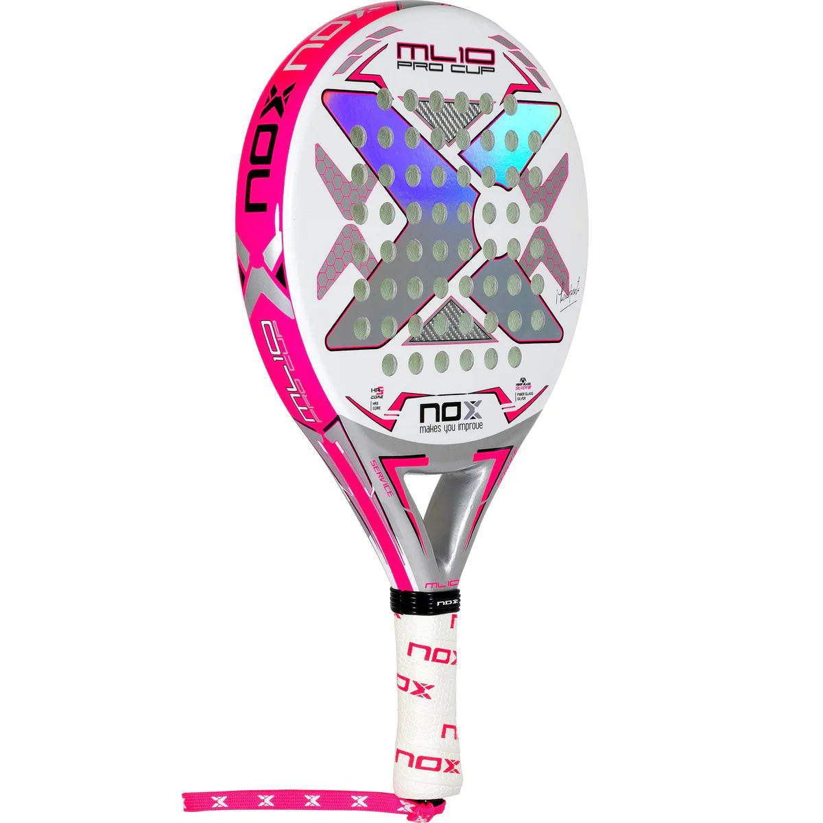 NOX Padel Racket ML10 Pro Cup Silver 23-Padel Racket-NOX