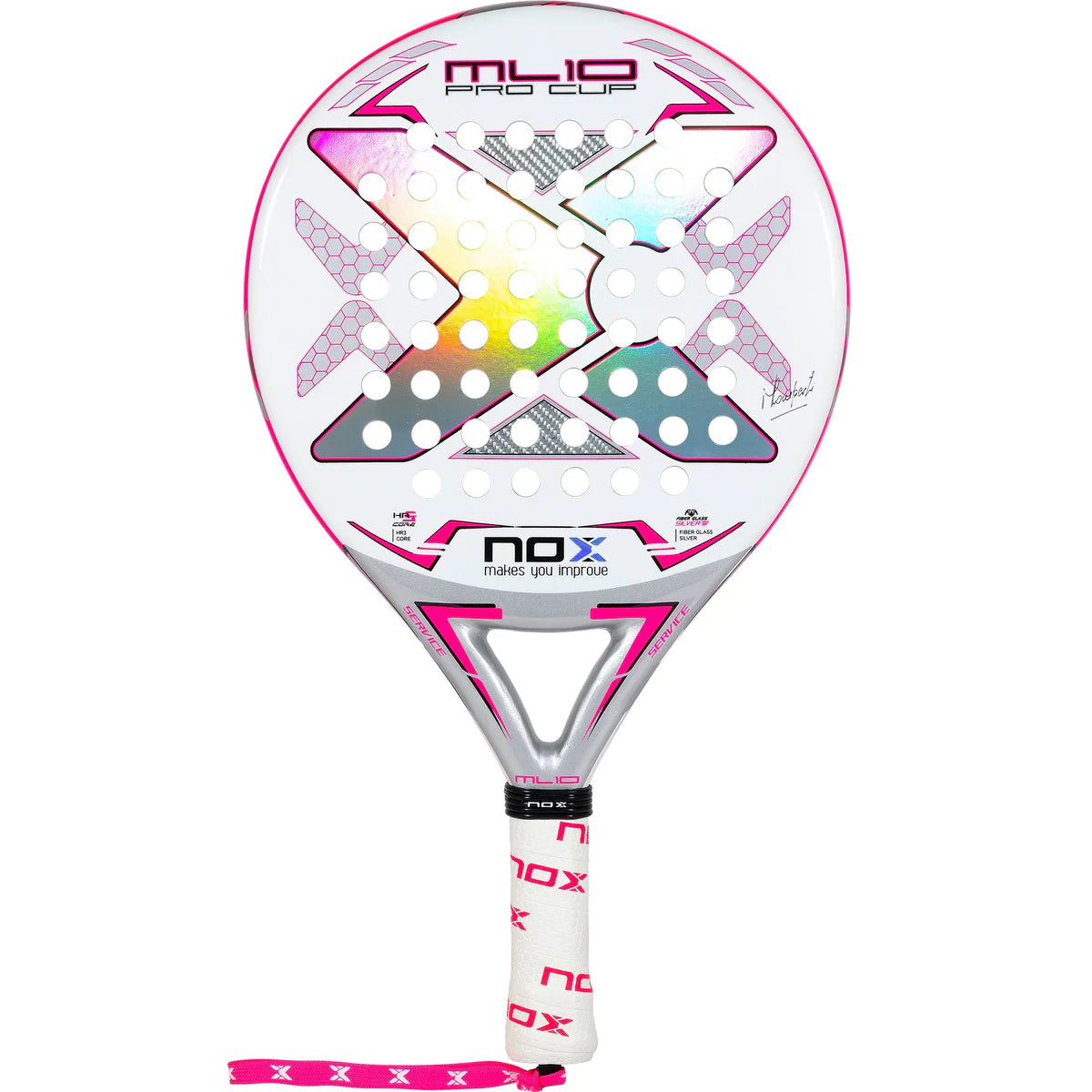 NOX Padel Racket ML10 Pro Cup Silver 23-Padel Racket-NOX