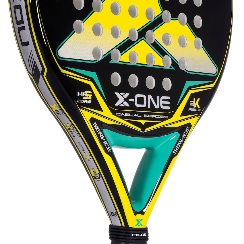 NOX Padel Racket X-ONE Yellow/Green Ex-Padel Racket-NOX