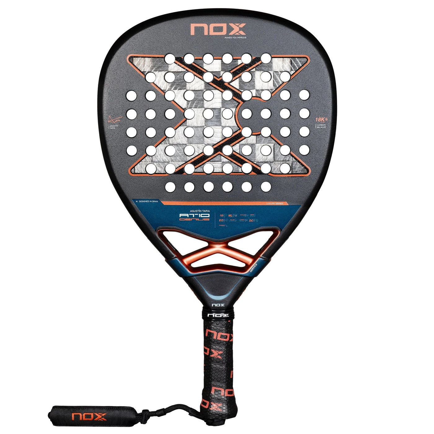 NOX Padel Racket AT10 Genius Attack 18K 2025-Padel Racket-NOX-Casas Padel