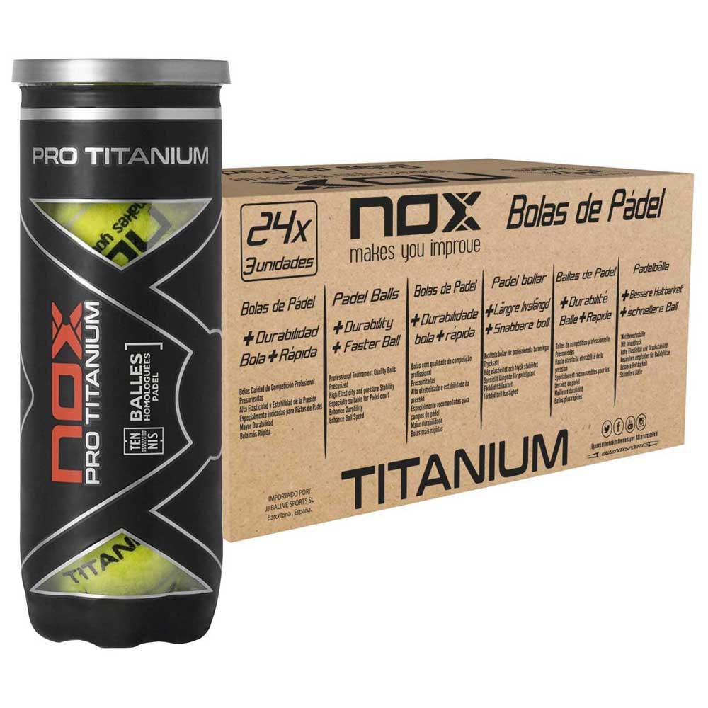 Nox Pro Titanium Padel Balls Case X3