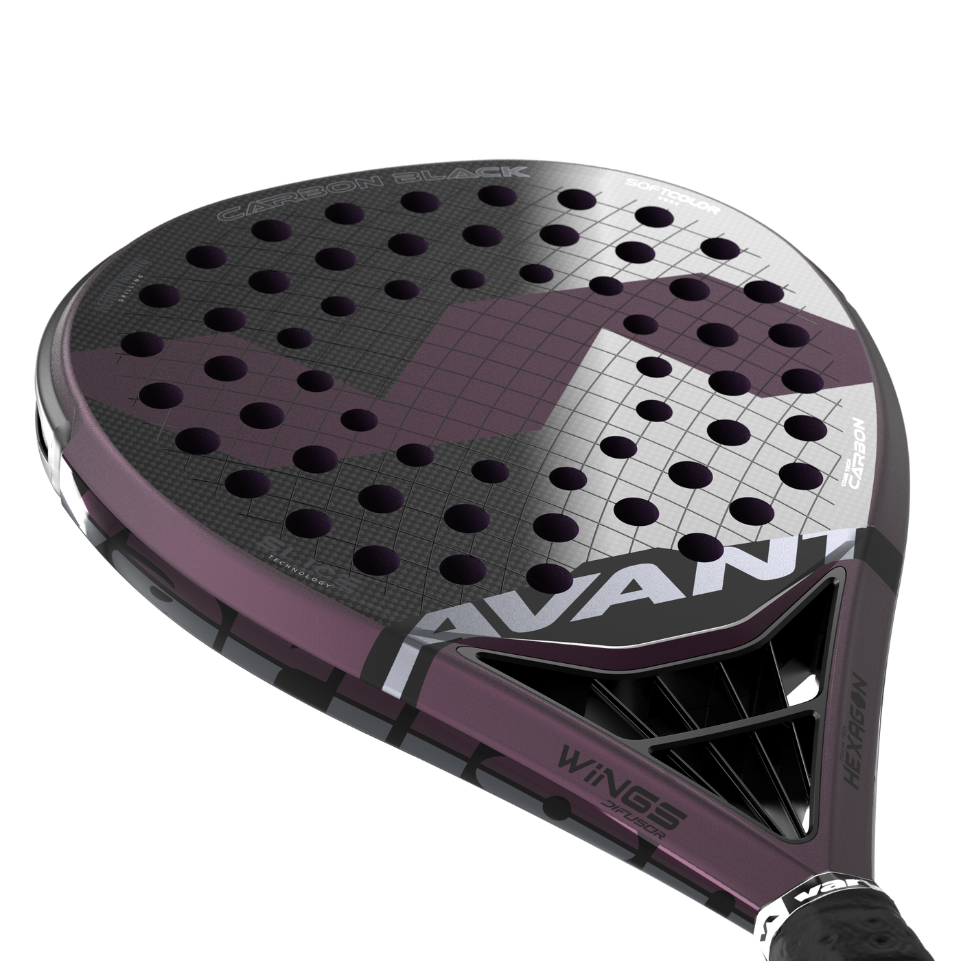 Varlion Avant Difusor Carbon Black Padel Racket-Padel Racket-Varlion