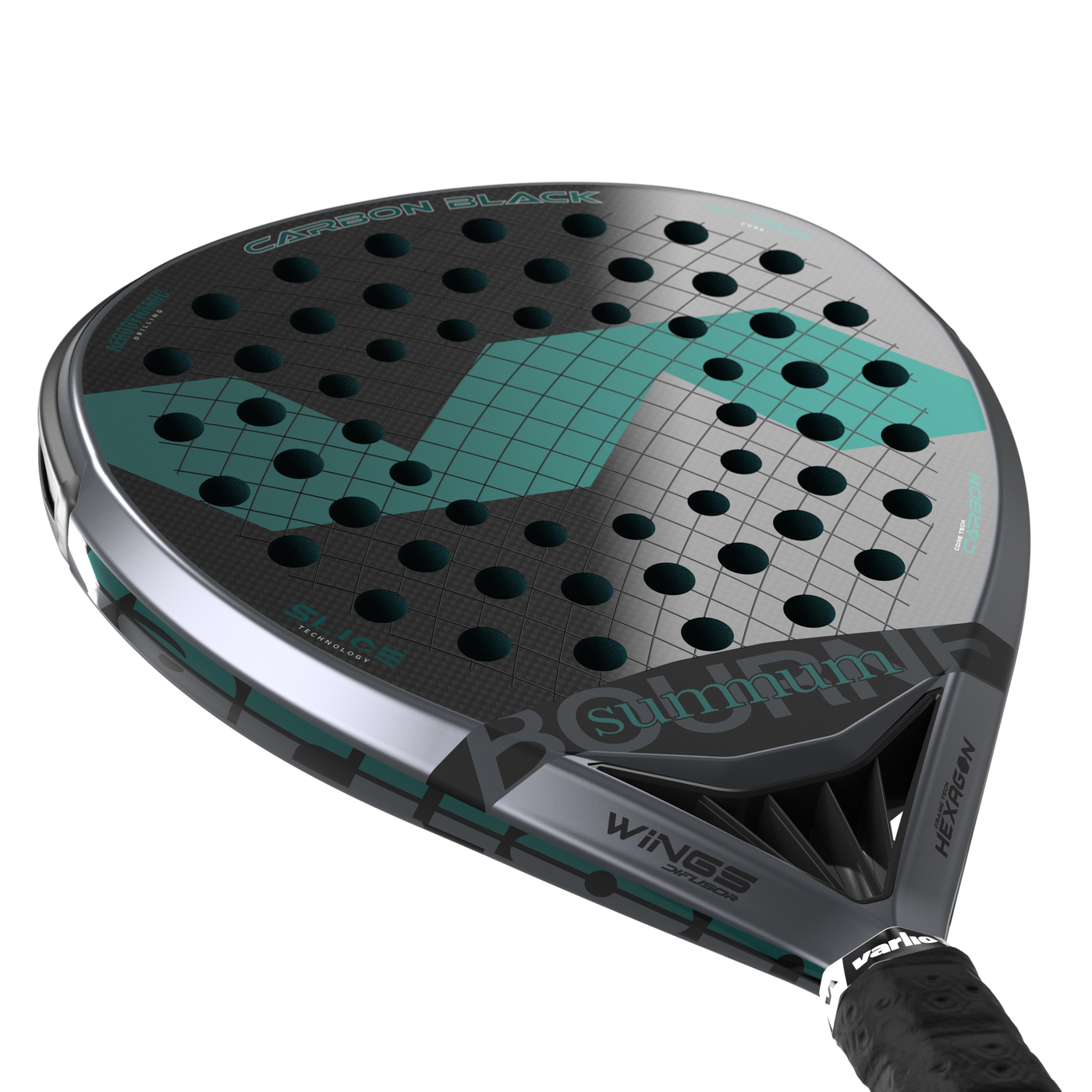 Varlion Bourne Summum Carbon Black Padel Racket-Padel Racket-Varlion-Casas Padel