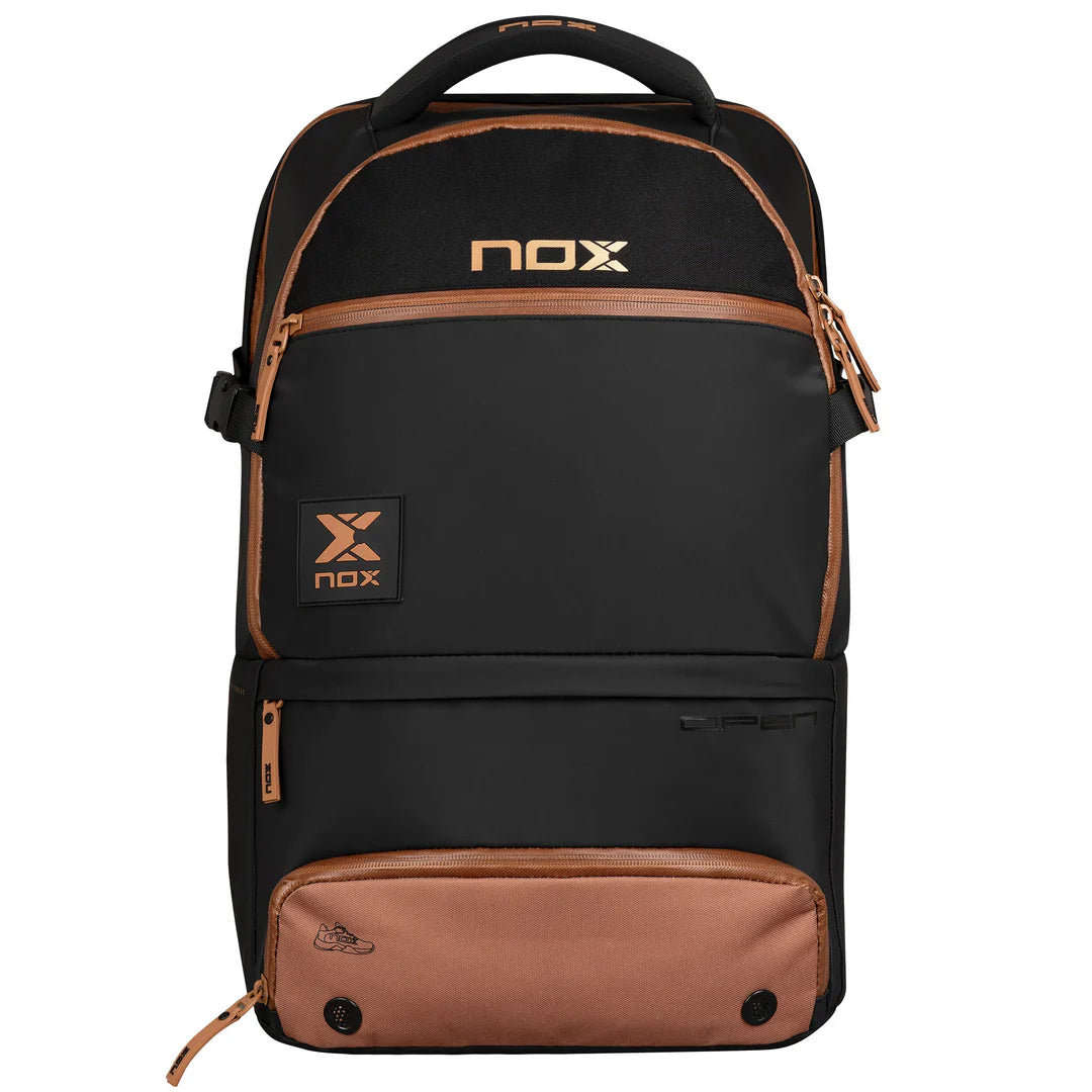 LUXURY OPEN SERIES BACKPACK BLACK/BROWN-Bag-nox-Casas Padel