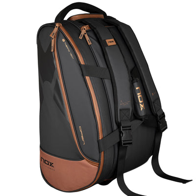 NOX LUXURY OPEN SERIES PADEL BAG BLACK/BROWN