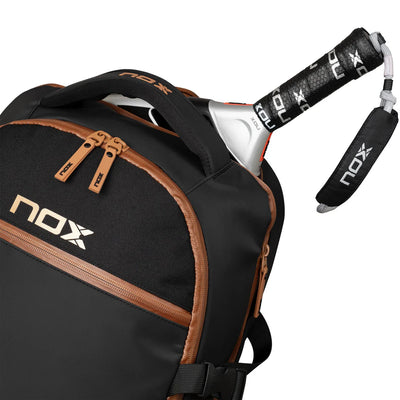 LUXURY OPEN SERIES BACKPACK BLACK/BROWN-Bag-nox-Casas Padel